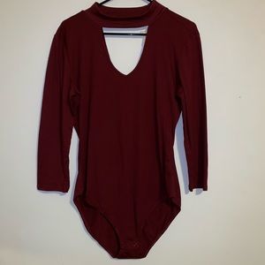 Burgundy Bodysuit
